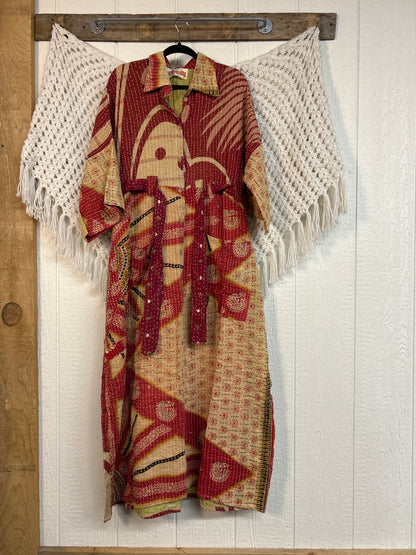 Pareo Kantha Gravity Duster Dress 0226 174
