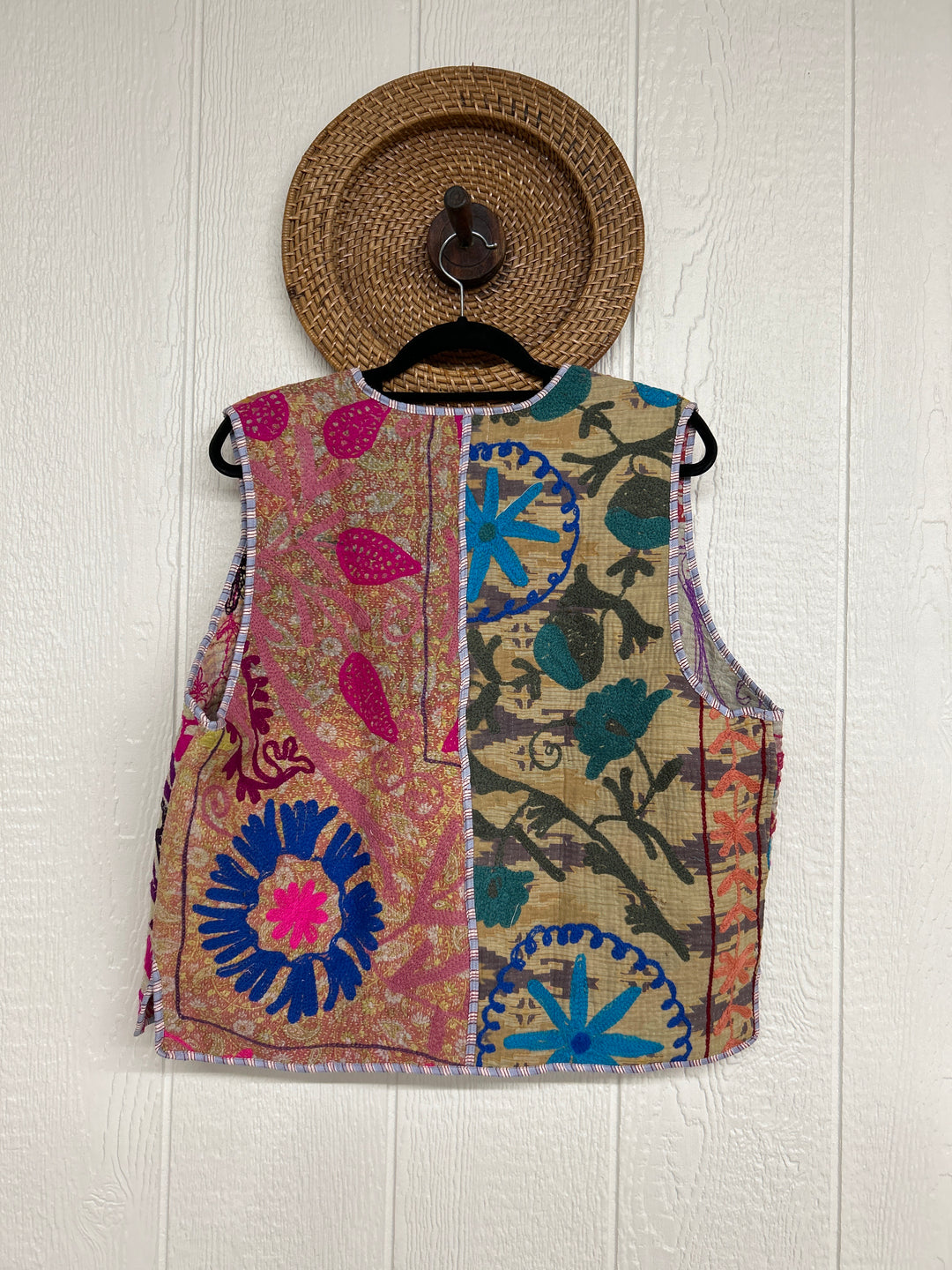 Vintage Kantha Suzani Gilet Vest 1124 024