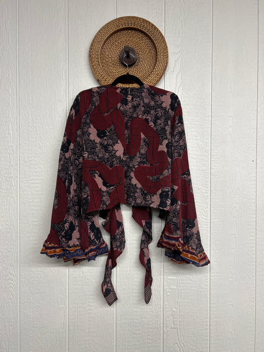 Crepe Sari Zeppelin Crop Shrug 0426 270