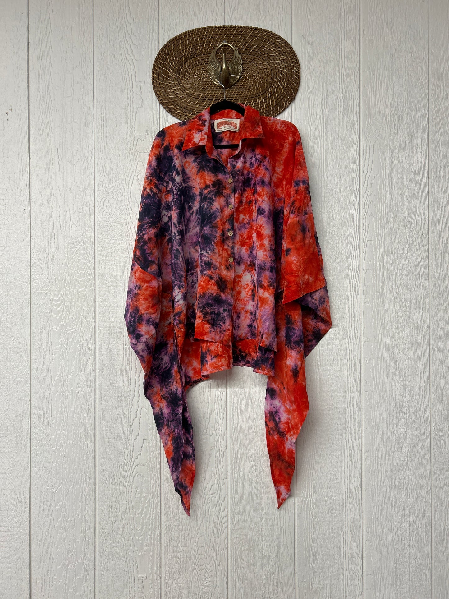 Crepe Sari Summer Nirvana Button Down 0626 182