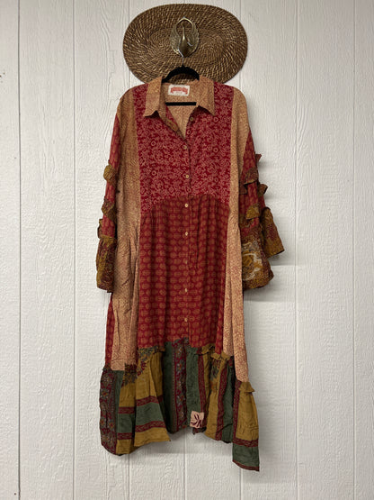 Crepe Sari Rhiannon Duster Dress 0226 080