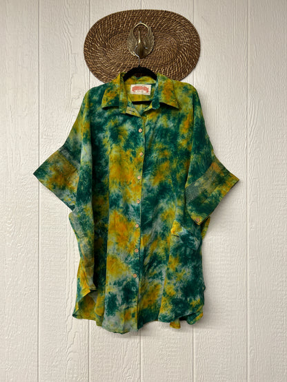 Crepe Sari Free To Be Button Down 0626 056