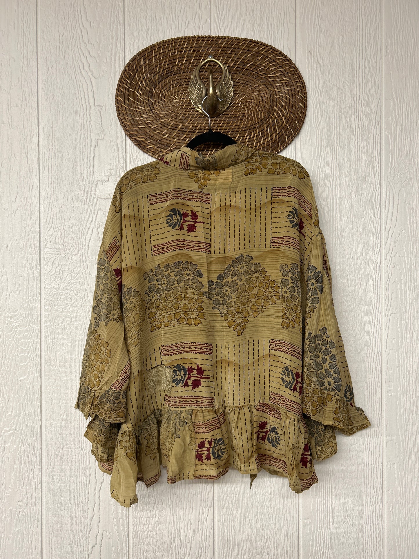 Crepe Sari Wild Rose Top 1225 199