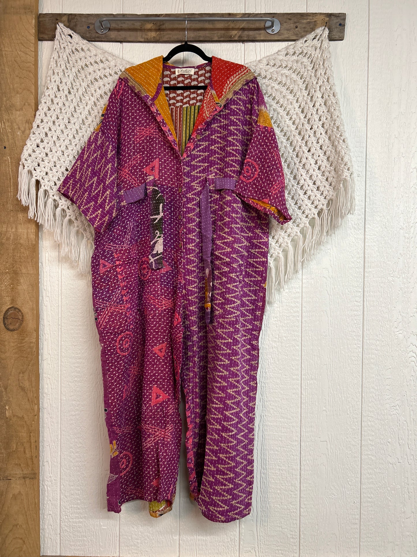 Kantha Zen Hoodie Jumpsuit 0925 194