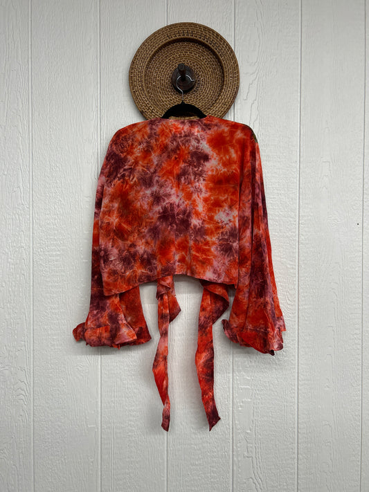 Crepe Sari Zeppelin Crop Shrug 0426 028