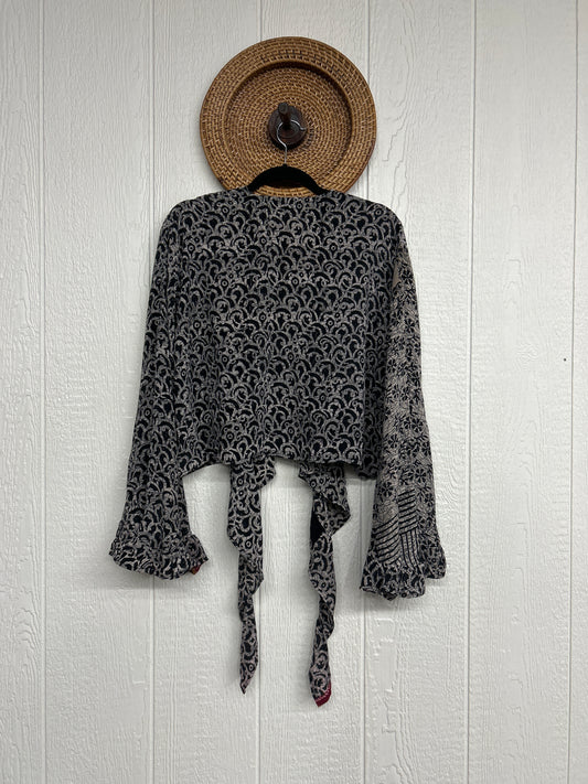 Crepe Sari Zeppelin Crop Shrug 0426 223