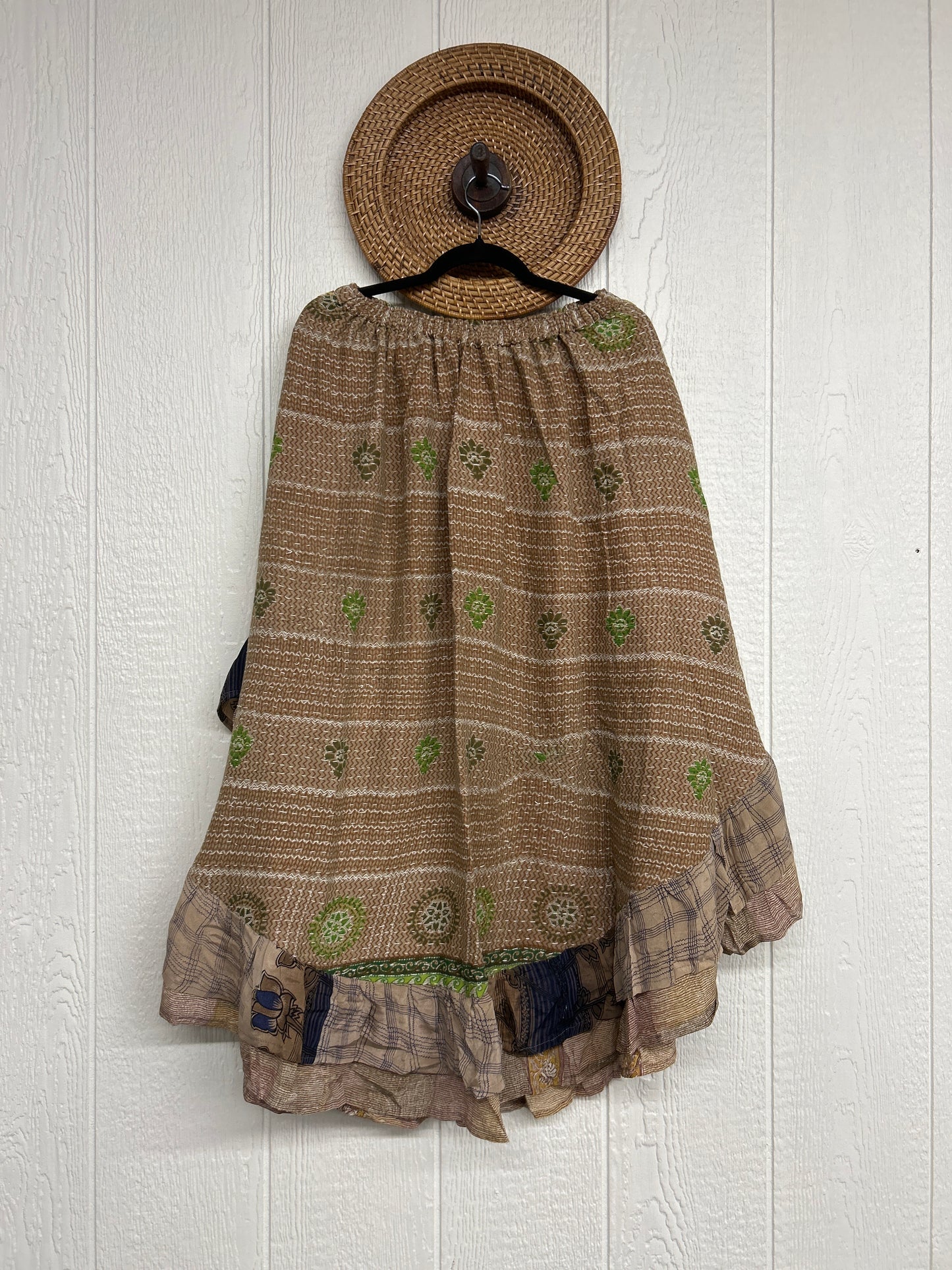 Pareo Kantha Wild Rose Skirt 0426 116
