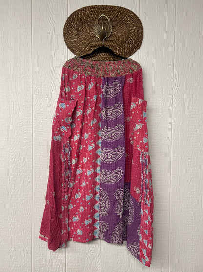 Pareo Kantha Butterfly Cargo Skirt 0426 086