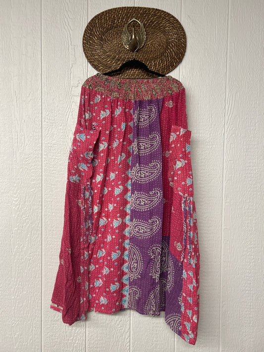 Pareo Kantha Butterfly Cargo Skirt 0426 086