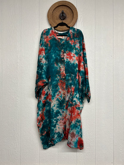Crepe Sari Gaia Duster Dress 0826 184