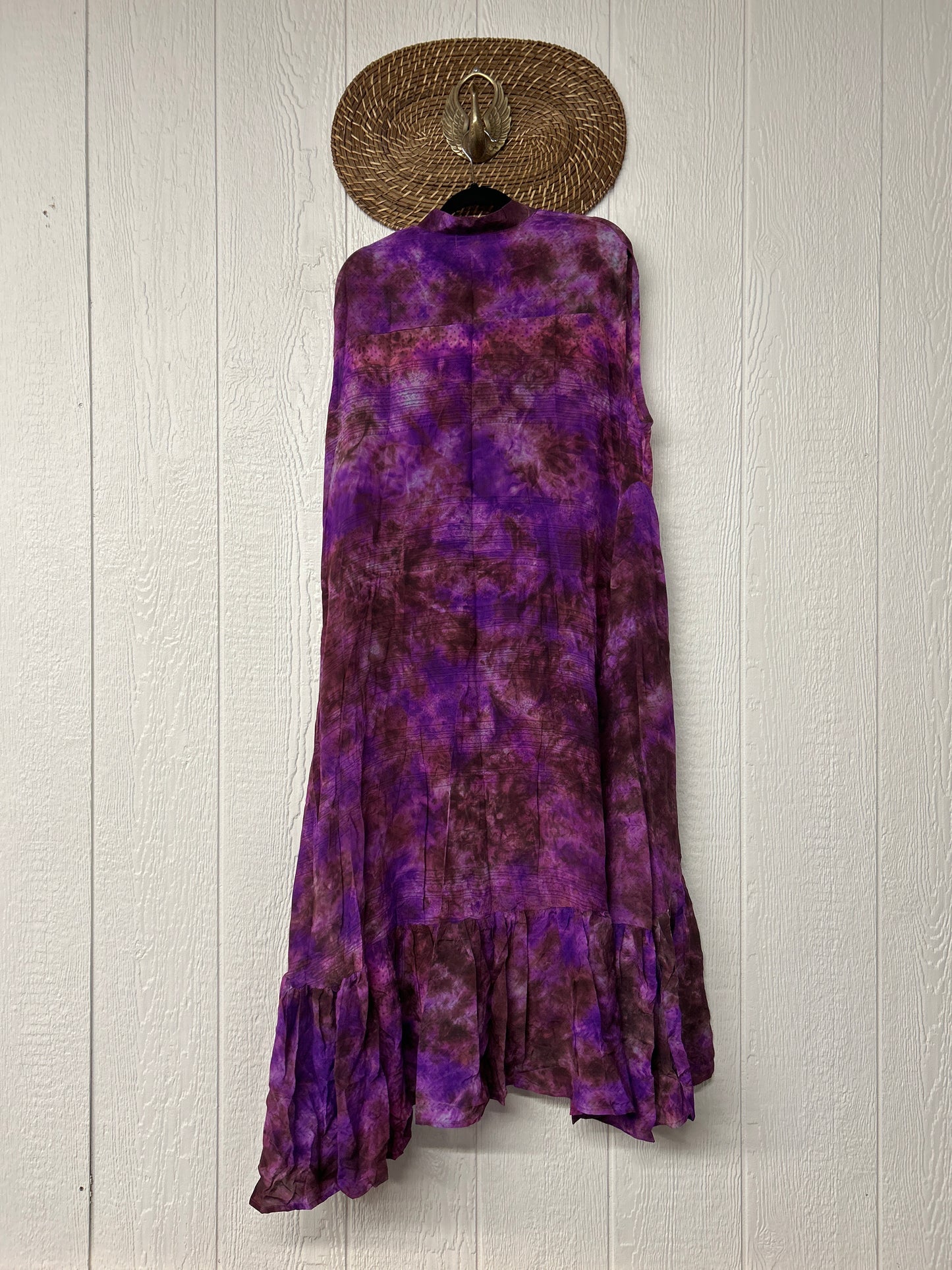 RETAIL Crepe Sari Summer Dahlia Duster 0726 097