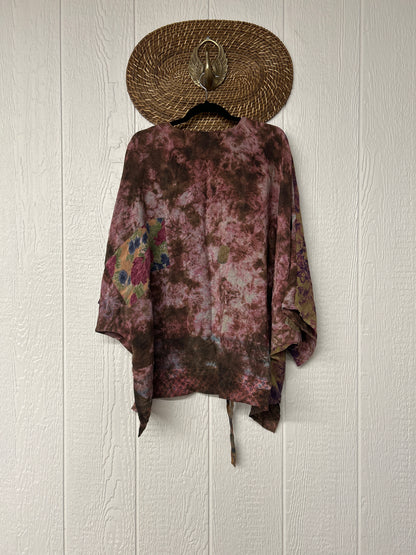 Crepe Sari Hi Lo Butterfly Top 0726 172