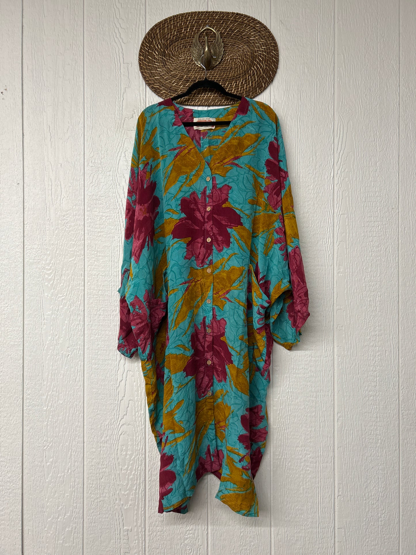 Crepe Sari Gaia Duster Dress 0826 002