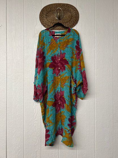 Crepe Sari Gaia Duster Dress 0826 002