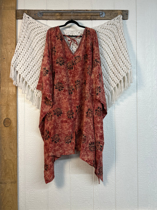 Crepe Sari Orchid Kimono 0626 243