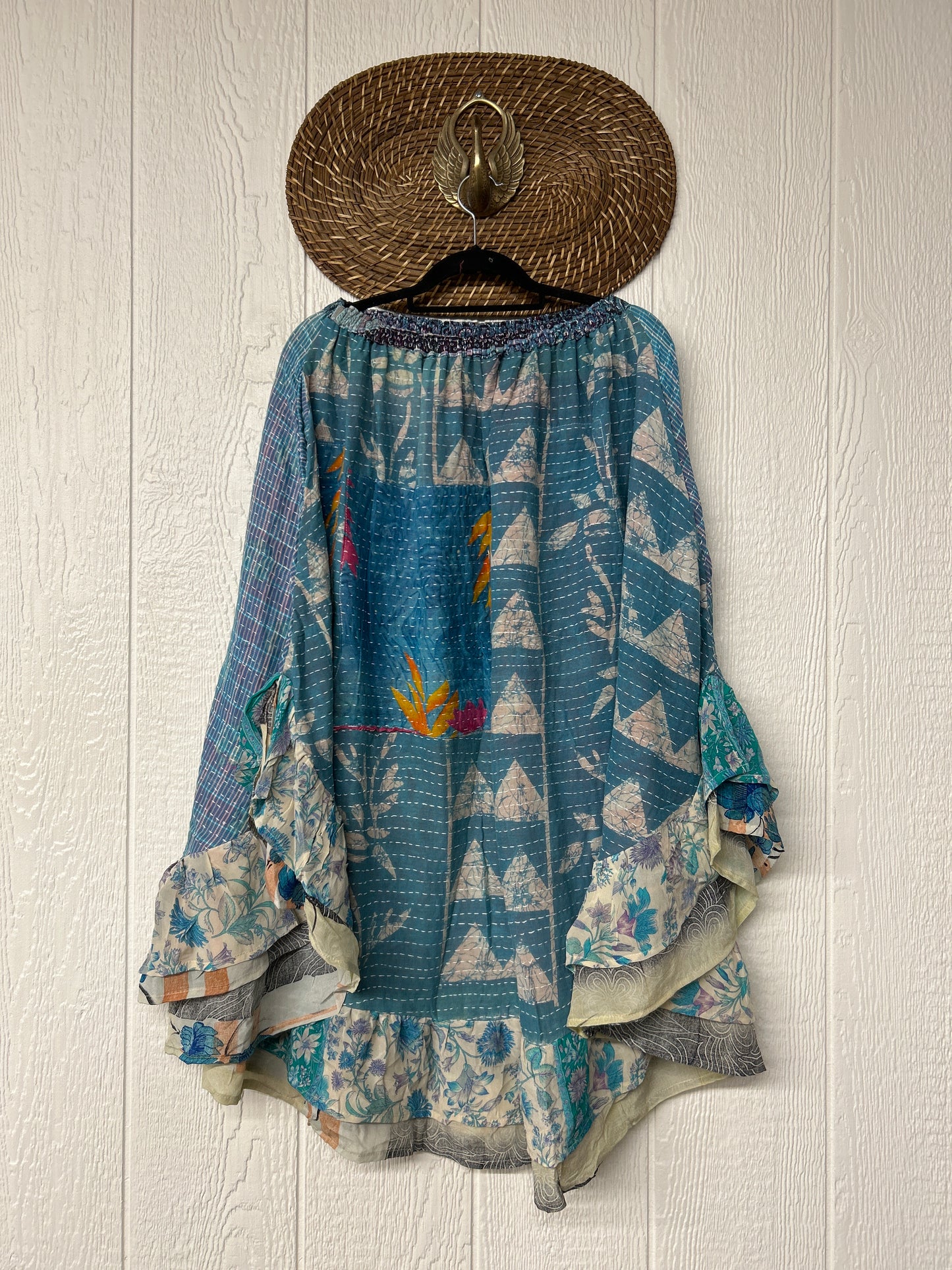 Pareo Kantha Wild Rose Skirt 0426 235