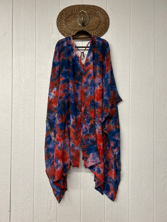 Crepe Sari Orchid Kimono 0626 117