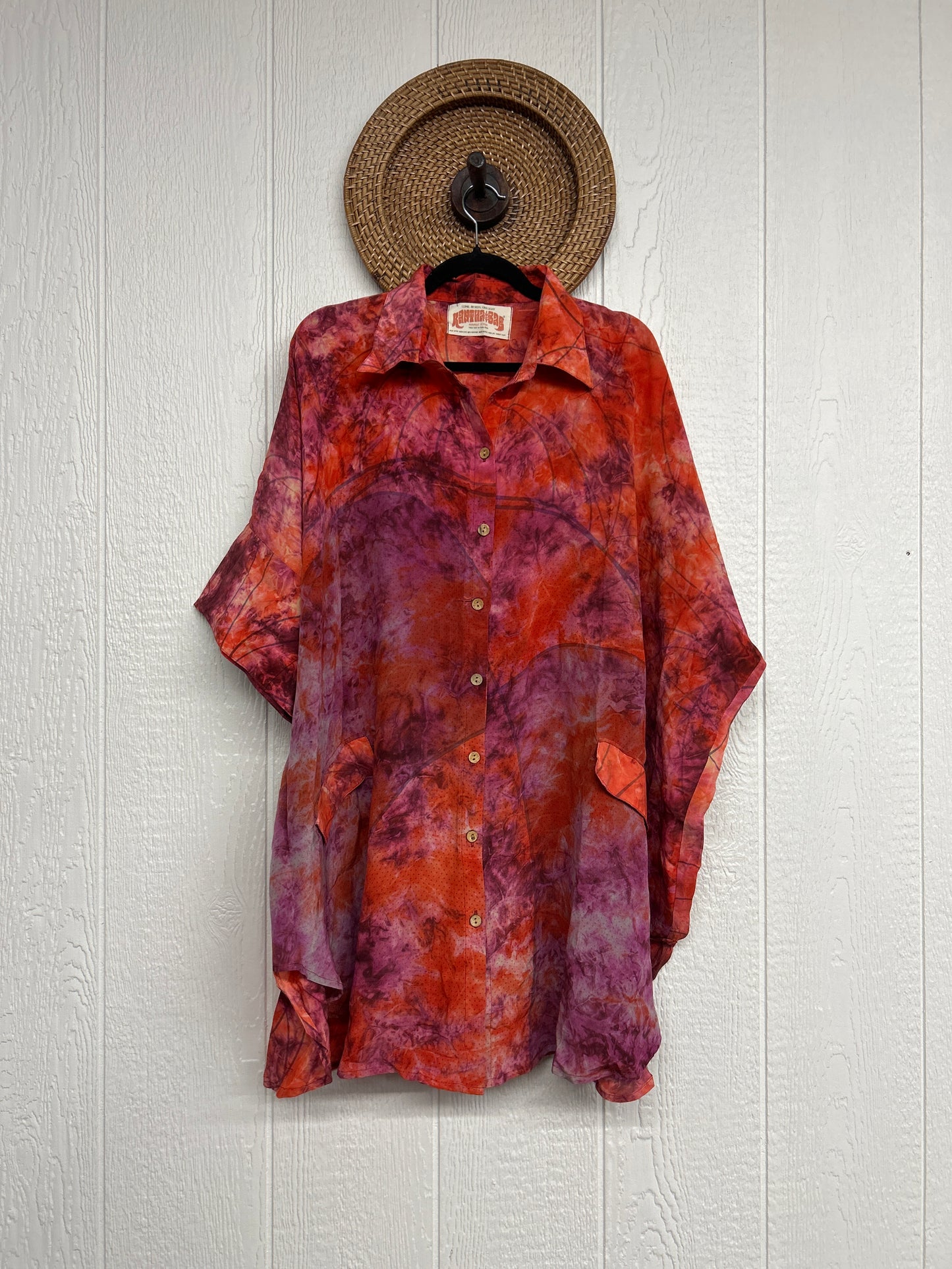 Crepe Sari Free To Be Button Down 0626 211