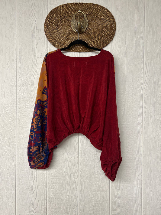 Crepe Sari Luna Crop Top 0126 253