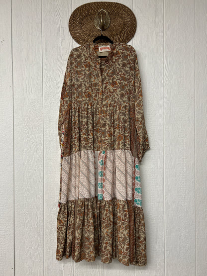 Rasgulla Sari Luminous Maxi Dress 0226 107