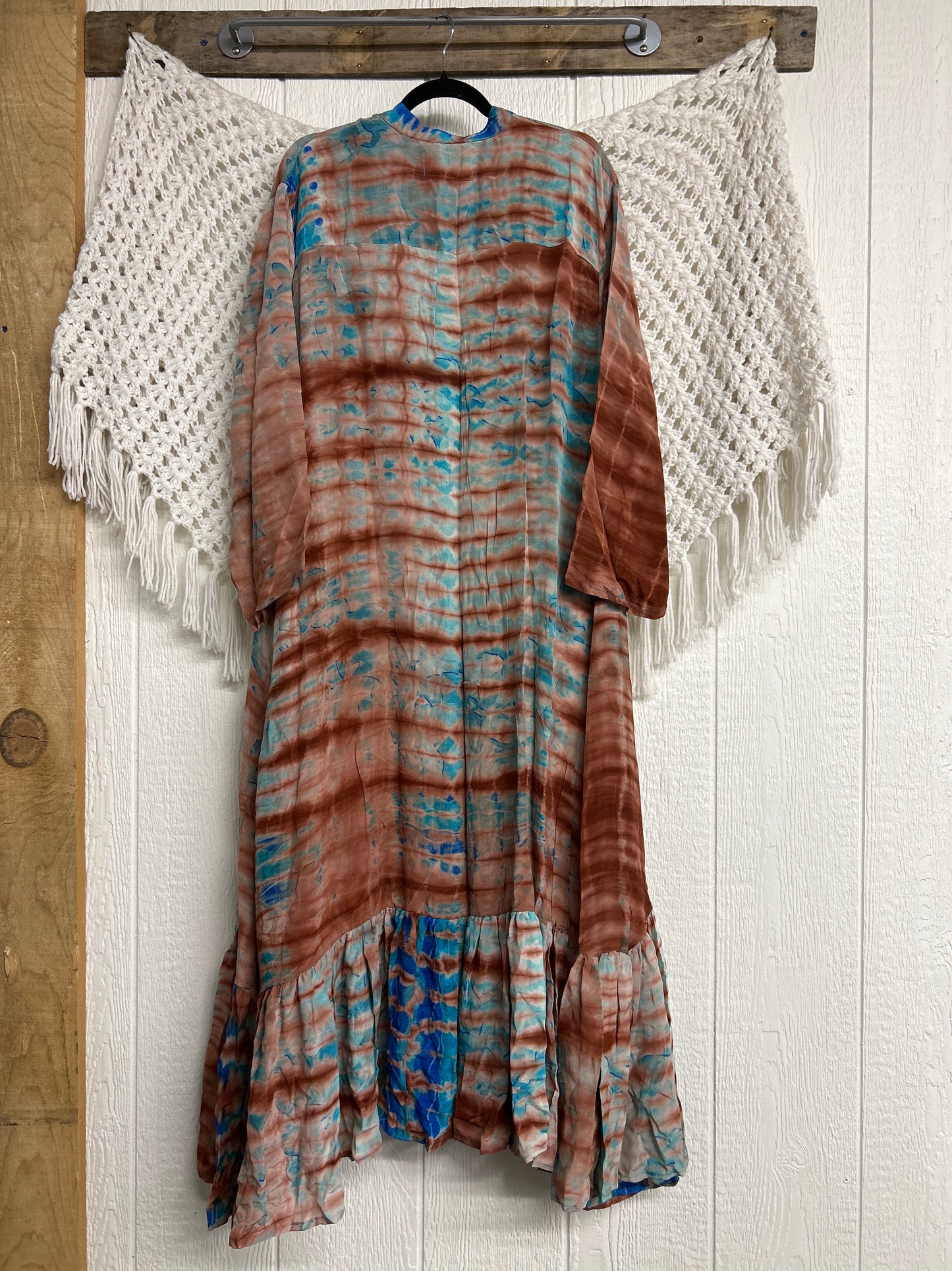 Crepe Sari Dahlia Duster Dress 0326 107