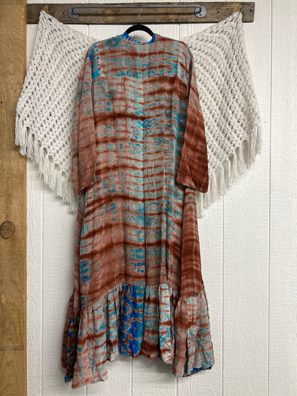 Crepe Sari Dahlia Duster Dress 0326 107