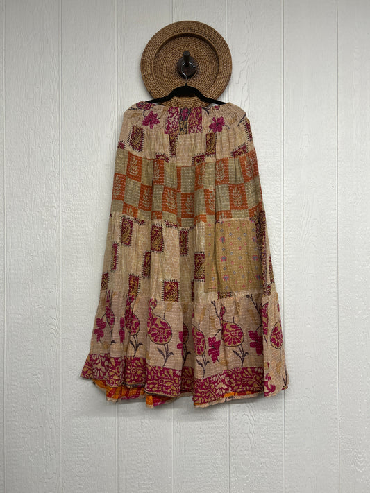 Pareo Kantha Lotus Maxi Skirt 0826 041