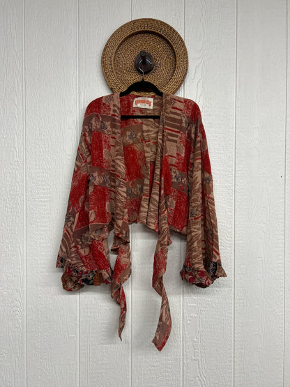 Crepe Sari Zeppelin Crop Shrug 0426 165