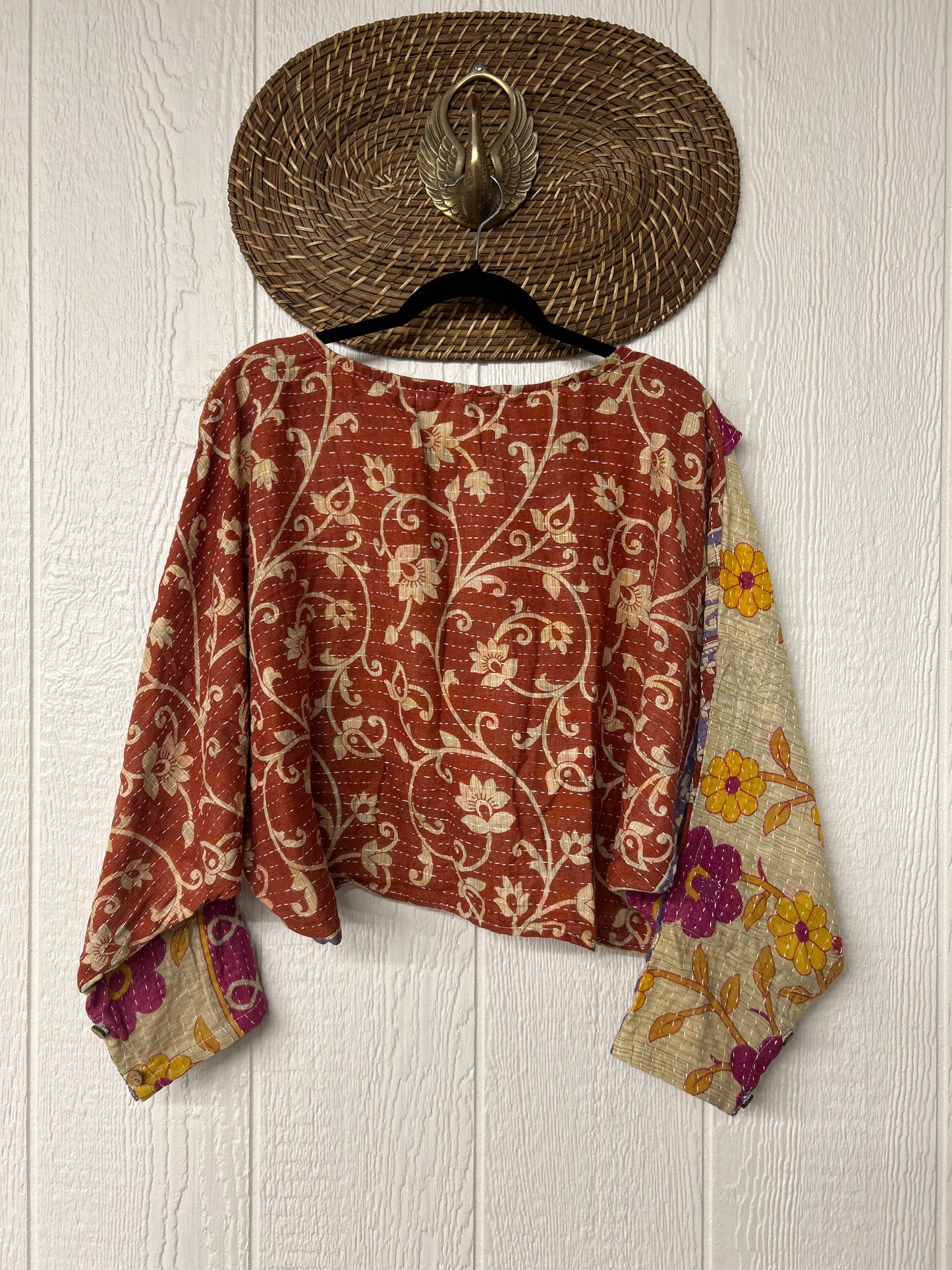 Pareo Kantha In Bloom Cropped Pullover 0326 151