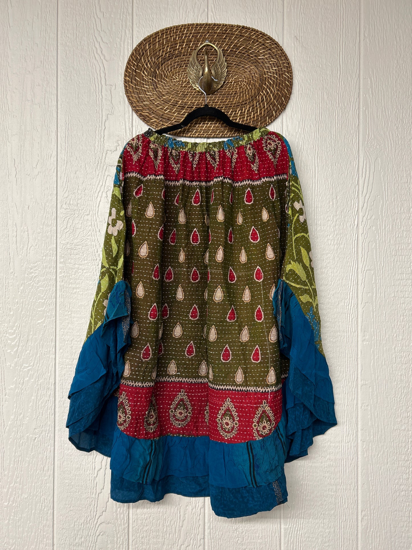 Pareo Kantha Wild Rose Skirt 0426 177