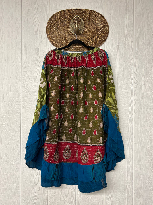 Pareo Kantha Wild Rose Skirt 0426 177