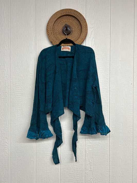 Crepe Sari Zeppelin Crop Shrug 0426 207