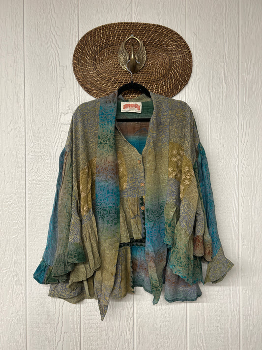 Crepe Sari Wild Rose Top 1225 191