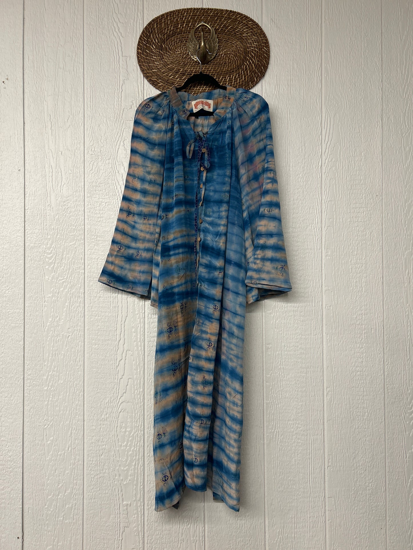 Crepe Sari Woodstock Duster Dress 0226 115