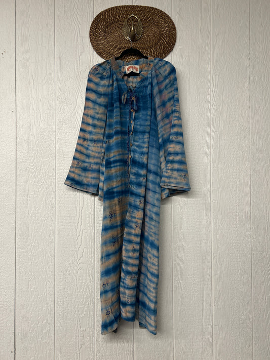 Crepe Sari Woodstock Duster Dress 0226 115