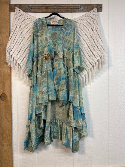 Rasgulla Sari Rhiannon Kimono 0826 026