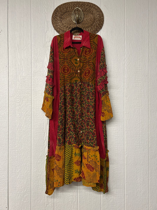 Crepe Sari Rhiannon Duster Dress 0226 101