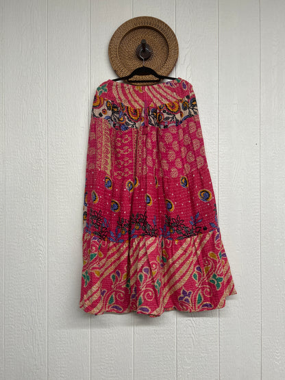 Pareo Kantha Lotus Maxi Skirt 0826 242