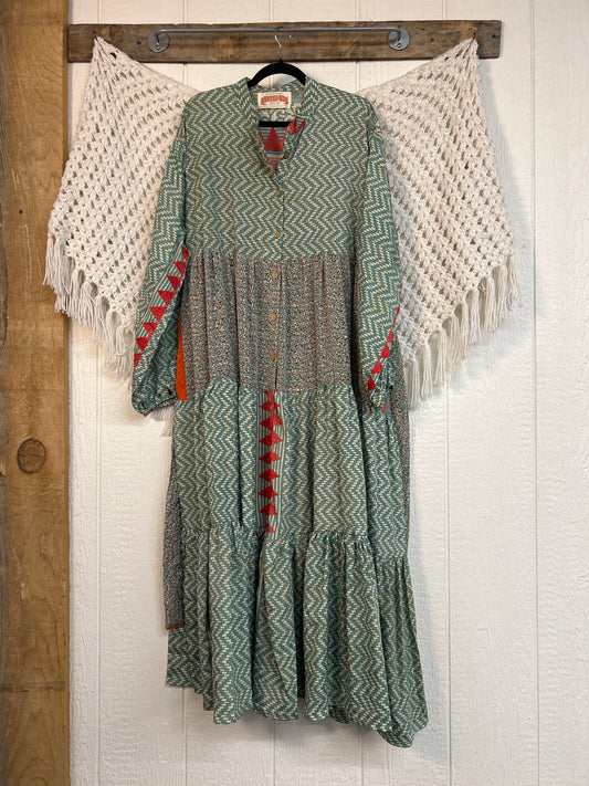 Rasgulla Sari Luminous Maxi Dress 0226 201