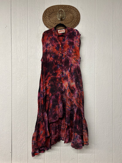 Crepe Sari Summer Dahlia Duster 0726 102