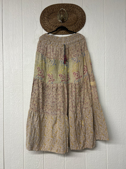 Pareo Kantha Lotus Maxi Skirt 0826 190