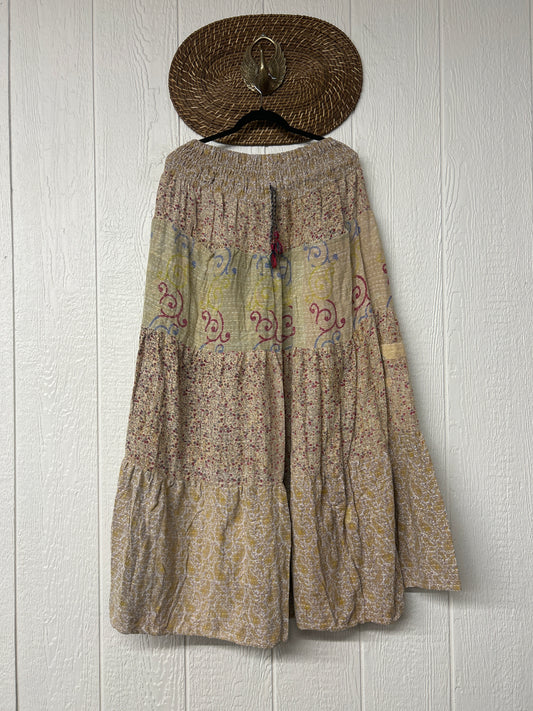 Pareo Kantha Lotus Maxi Skirt 0826 190