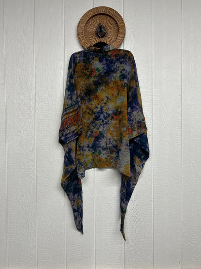 Crepe Sari Summer Nirvana Button Down 0626 244