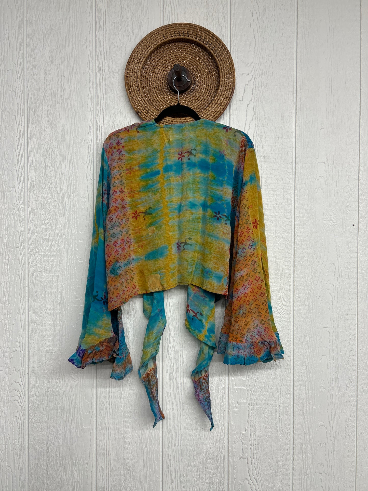 Crepe Sari Zeppelin Crop Shrug 0426 227