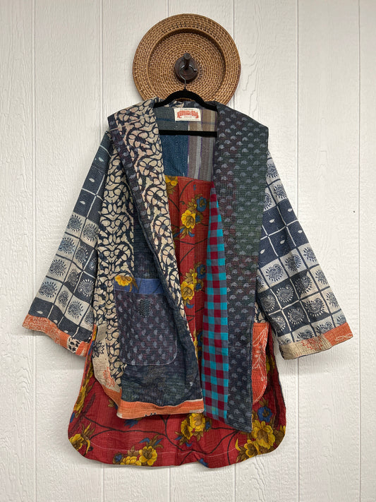 Fine Kantha Drifter Coat 1026 057