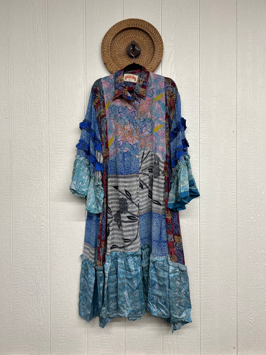 Crepe Sari Rhiannon Duster Dress 0226 171