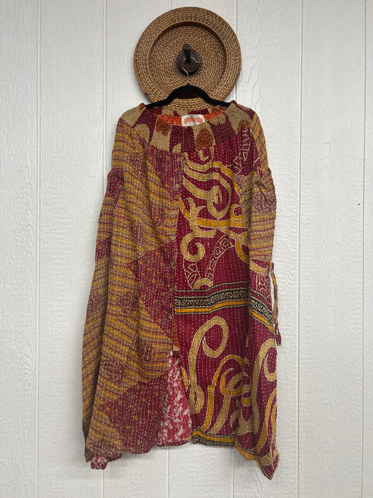 Pareo Kantha Butterfly Cargo Skirt 0426 260
