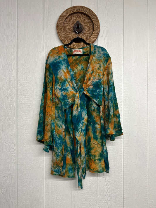Crepe Sari Shortie Spellbound Kimono 0426 165