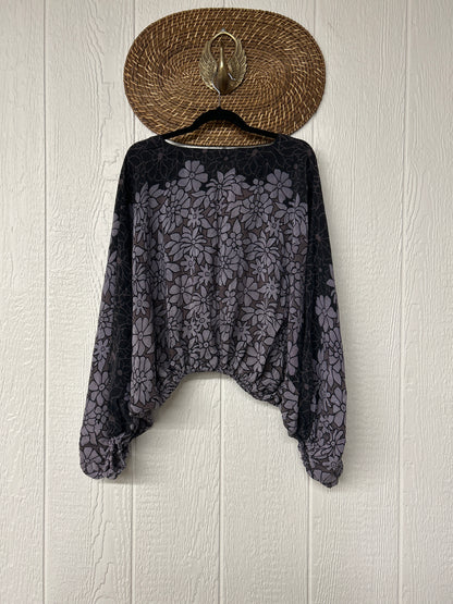 Crepe Sari Luna Crop Top 0126 254