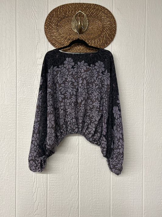 Crepe Sari Luna Crop Top 0126 254